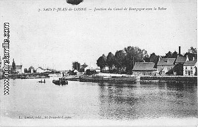 Jonction du Canal de Bourgogne et la Saône